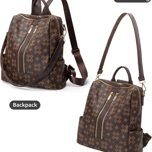 Fashion Backpack Purse for Women Vegan Leather Travel Convertible with Wallet main image 4